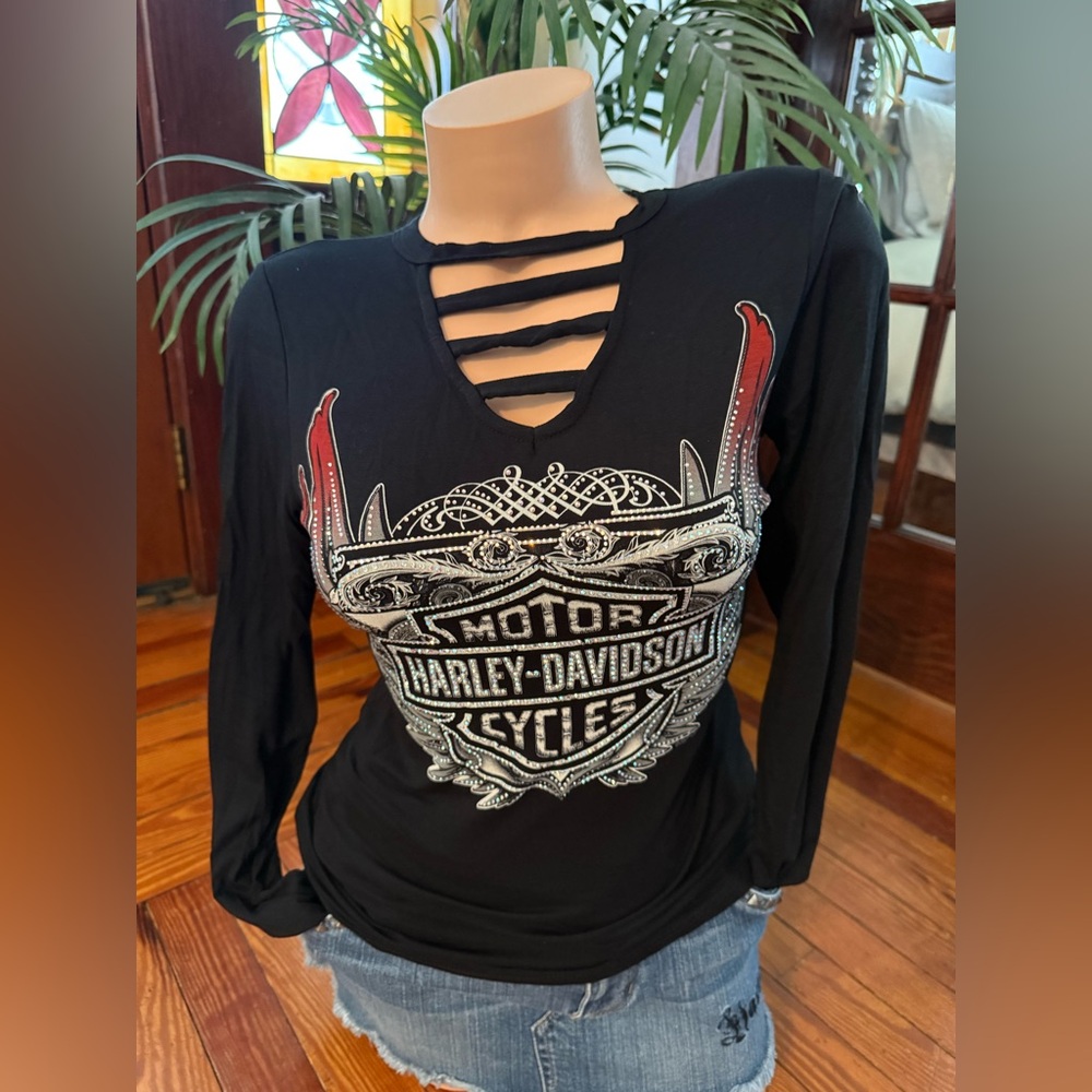 Harley-Davidson Black Long Sleeve Shirt XS